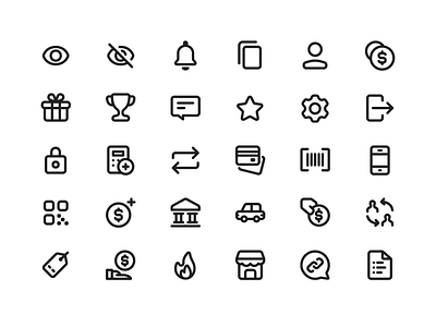 Icon set - PagBank app