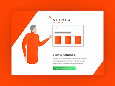 Alinea by Luxia Promo Website custom illustration law legal promo promo page ui ux vector web website