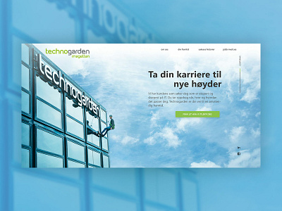 Hero screen for Norwegian Recruiting Company