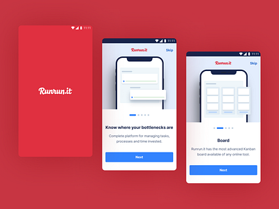 Runrun.it app design illustration platform project tasks timer ui ux