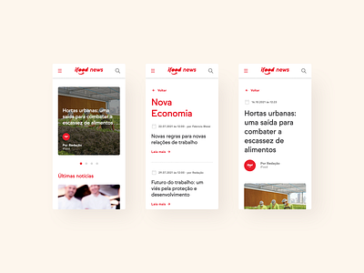 iFood News design discovery ifood news responsive strategic content strategy ui ux