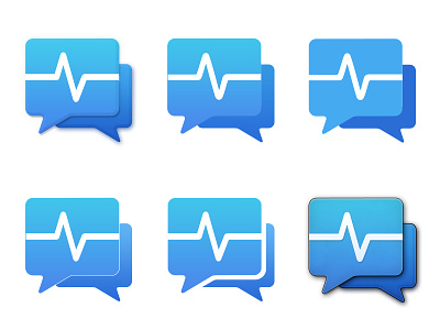 Logo indecisiveness 3d android blue chat flat icon ios7 logo logos variation variations wip