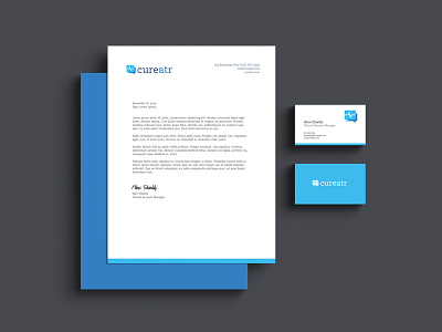 First attempts: Print blue business card card first identity letterhead logo print stationery