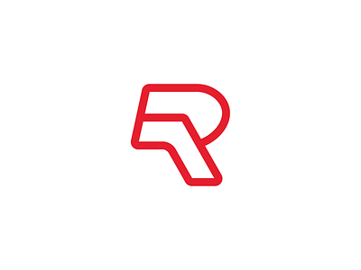 R for Red branding identity logo logo design sign