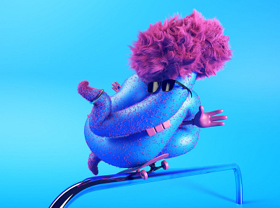 cool guy 3d illustration