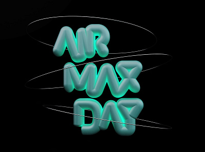 air max day 3d illustration type