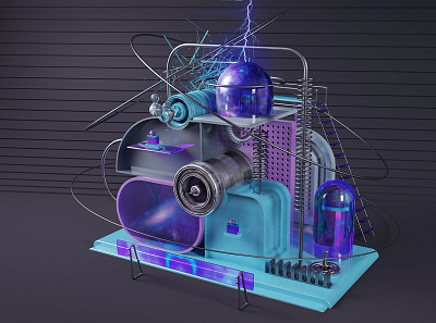 base 3d illustration