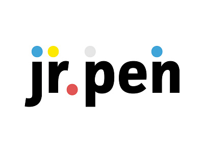 Jr. Pen Logo color identity logo primary print