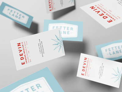 Fetter Lane Business Cards business cards fetter lane graphic design identity logo