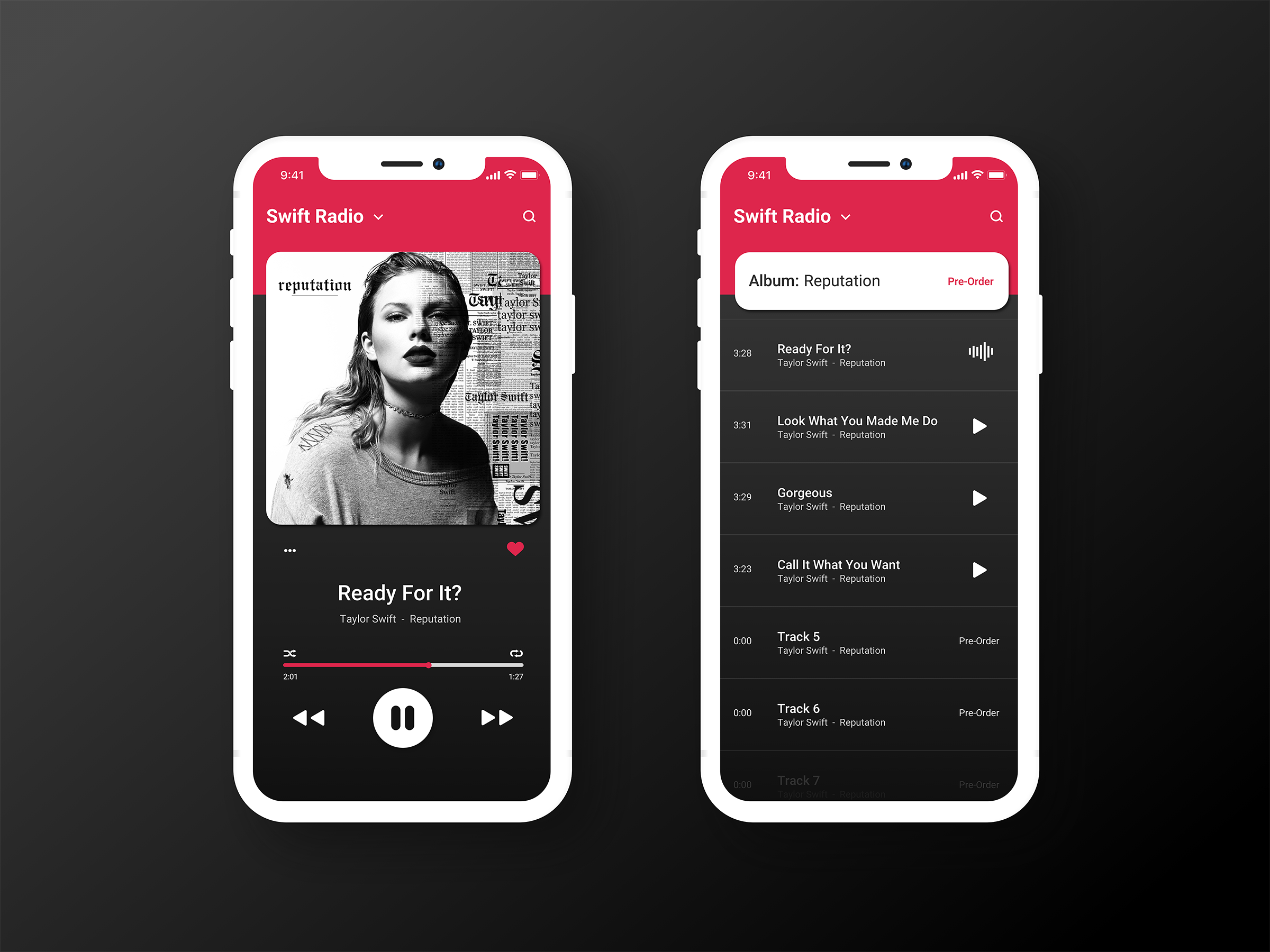 Dribbble iphone x music player full resolution png by E 