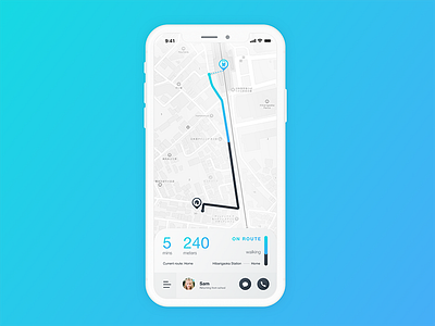 Daily UI Challenge #020 Location Tracker