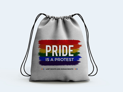 Draw String Bag - Pride is a Protest