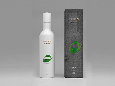 premium advertising design bottle design