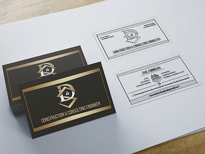 DS Construction & Consulting Engineers Project branding bussiness card graphic designer logo