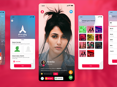 Namstey Mobile App design android design design