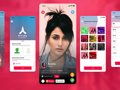 Namstey Mobile App design