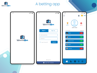 A Betting App app design