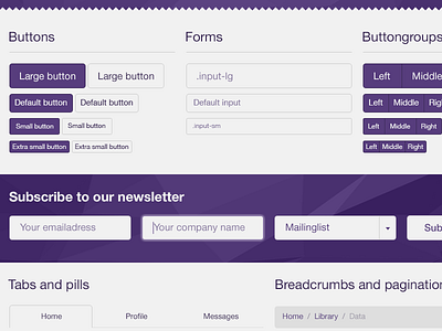 Bootstrap 3.0 PSD WIP