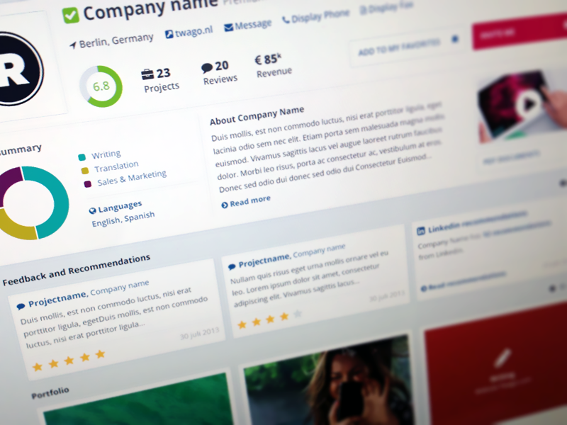 Freelancer Profile freelancer draft stats flat ui tab graphs contractor profile skills tools