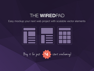 WiredPad Wireframe PSD bootstrap mockup photoshop psd template website wireframes