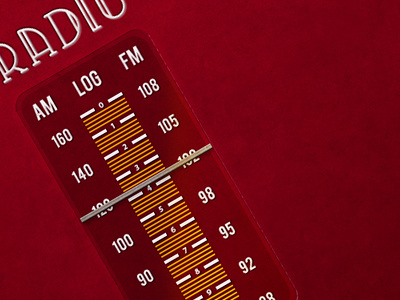 Radio Ui analog radio retro