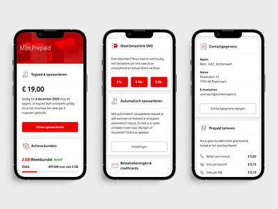 Redesign My Vodafone Prepaid design interface ui ux