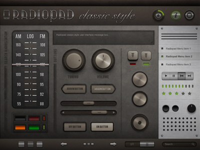 Radiopad Preview audio radio radiopad ui user interfaces
