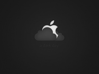 A dark day. Steve Jobs, rest in peace. apple jobs steve tribute
