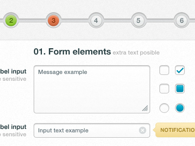 Form elements bar checkbox elements form input progress radiobutton textarea