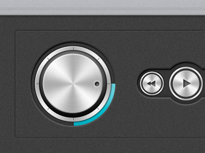 Darkpad Extend button dark darkpad interface noise slider speaker textures ui user