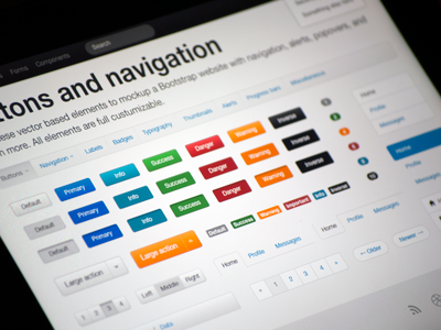 Bootstrap V2 Freebie Progress bootstrap clean colorful freebie ui