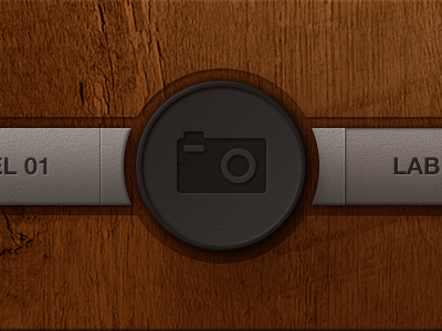 Touchoak dashboard design elements icon iphone5 knob retina textured ui user interface wood wooden
