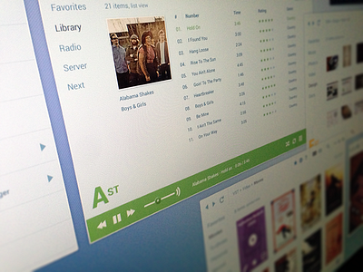 OS Preview audio player audio audio player clean design flat interface os purple toolbar ui user window