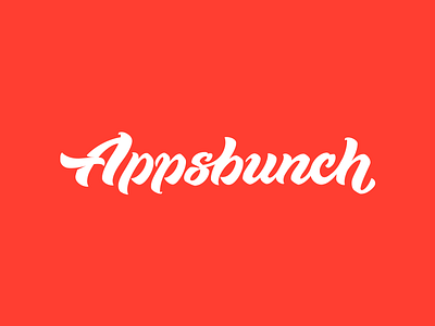 AppsBunch brush brushpen calligraphy lettering logo logotype script type