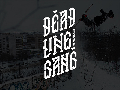 Dead Line Gang anteater calligraphy clothing graffiti lettering marker print script ski streetwear vector
