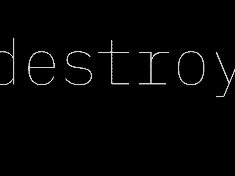 destroy animation font kinetic type typography