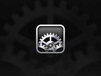 Settings icon apple gears icon icons ios oceano theme vector