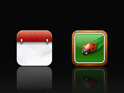 Calendar & Photos icons apple calendar display icon icons ios ladybug photos retina