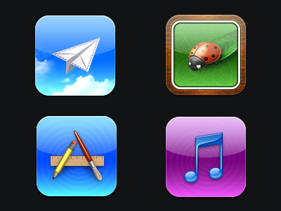 Oceano HD new icons appstore icon icons iphone4 itunes mail photos theme