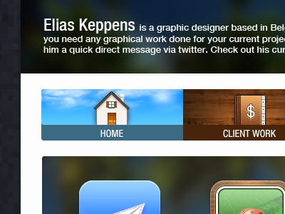 EliasKeppens.com design design eliaskeppens.com icons site