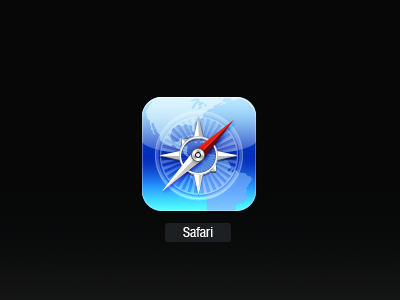 Safari without border display icon iphone4 retina safari