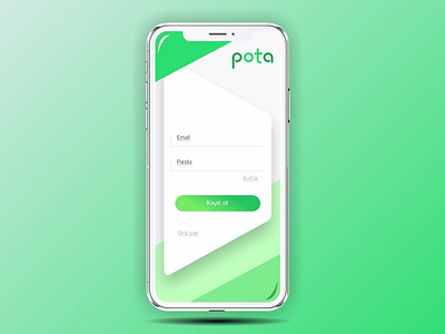 PotaApp - Login Screen