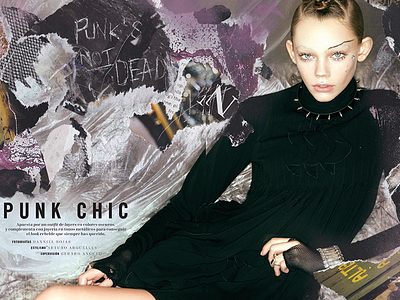 PUNK CHIC ─ Cosmopolitan MX collage fashion fashion editorial mixed media punk visual