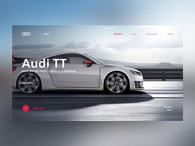 Audi Main Page Concept concept design desktop layout minimal minimalism simple ui ux web website