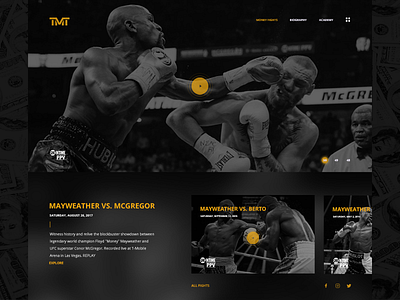 Mayweather Jr Fan Site Concept