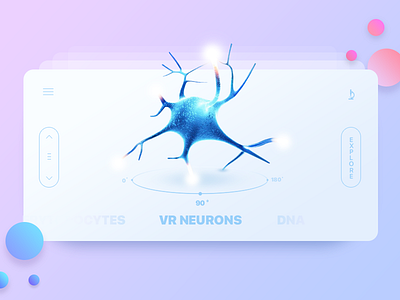 VR Anatomic Application app application concept design interface ios iphone medecine medical product ui
