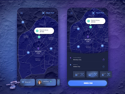 Drone Taxi Mobile Application