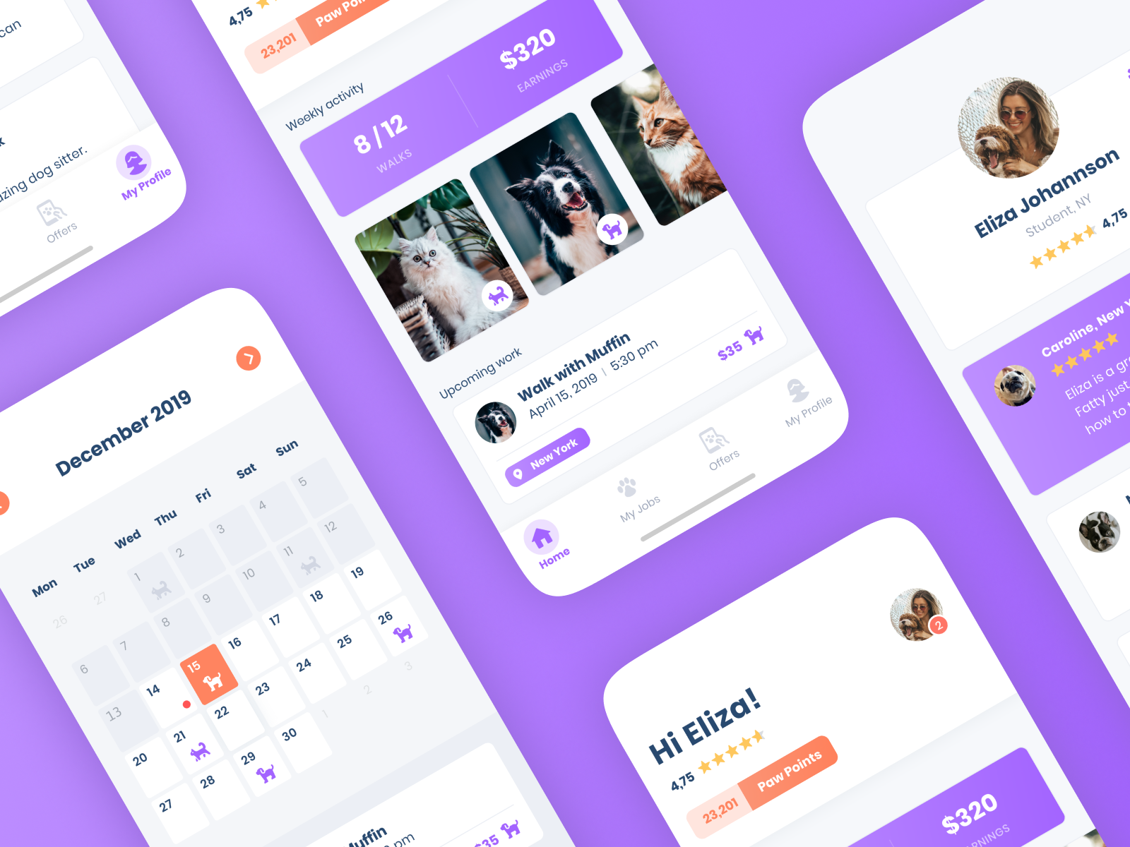 Pet Sitter Mobile App 🐾 by Olka FiszbakBiernat on Dribbble