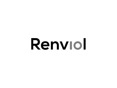 Renviol brand clean logotype type