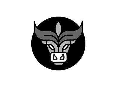 Cow Mark bull cow logo logo mark logo marks logos plant vegan